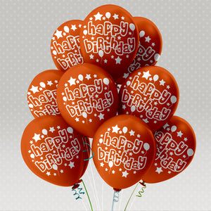 50 x Geburtstag Luftballon, Luftballons Druck, Luftballons mit Geburtstag Motiv.