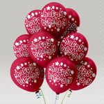 Lade das Bild in den Galerie-Viewer, 50 x Geburtstag Luftballon, Luftballons Druck, Luftballons mit Geburtstag Motiv.
