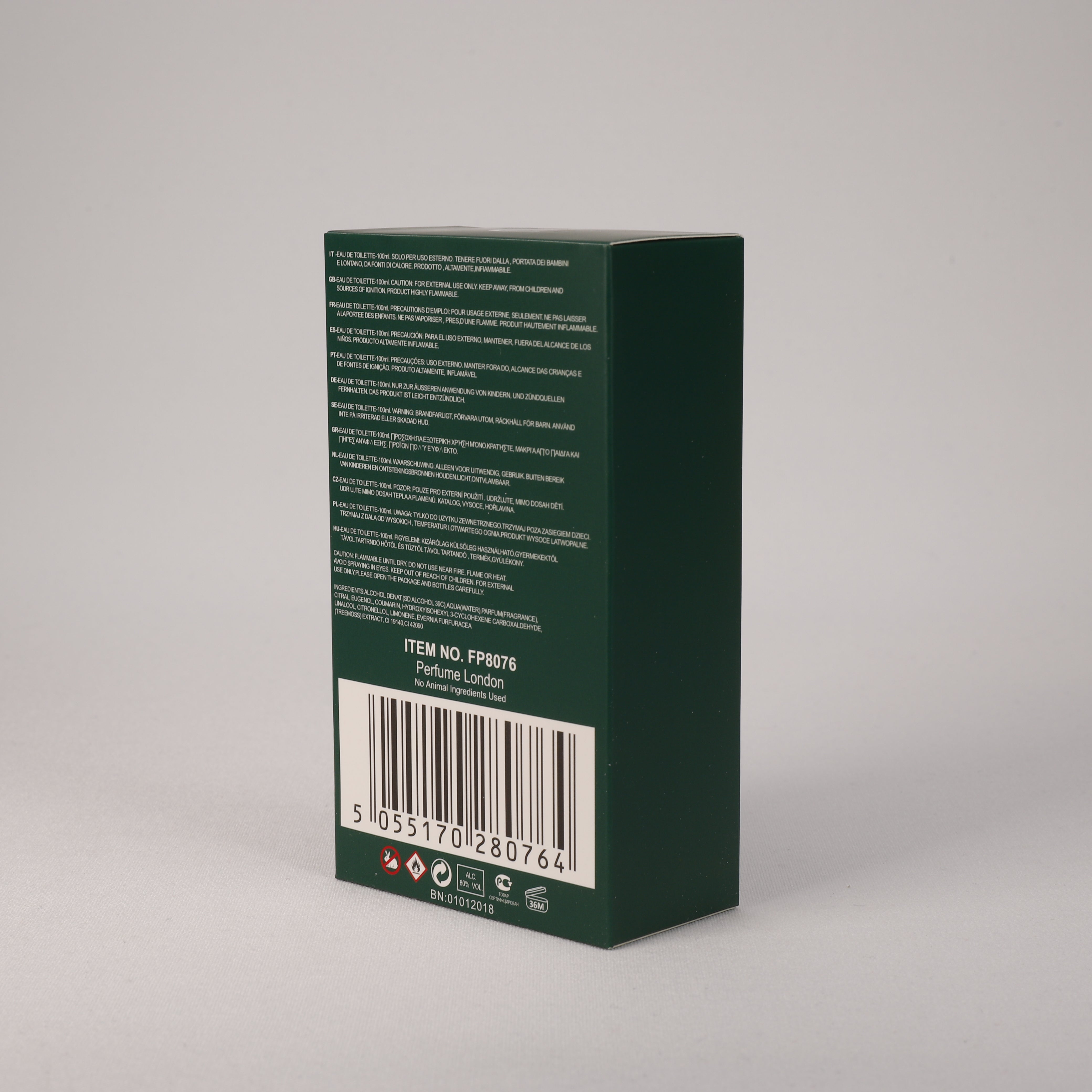 Hidden Code Green für Herren, Vaporizer mit natürlichem Spray, 100 ml, Duft, TOP Parfüm, NEU OVP