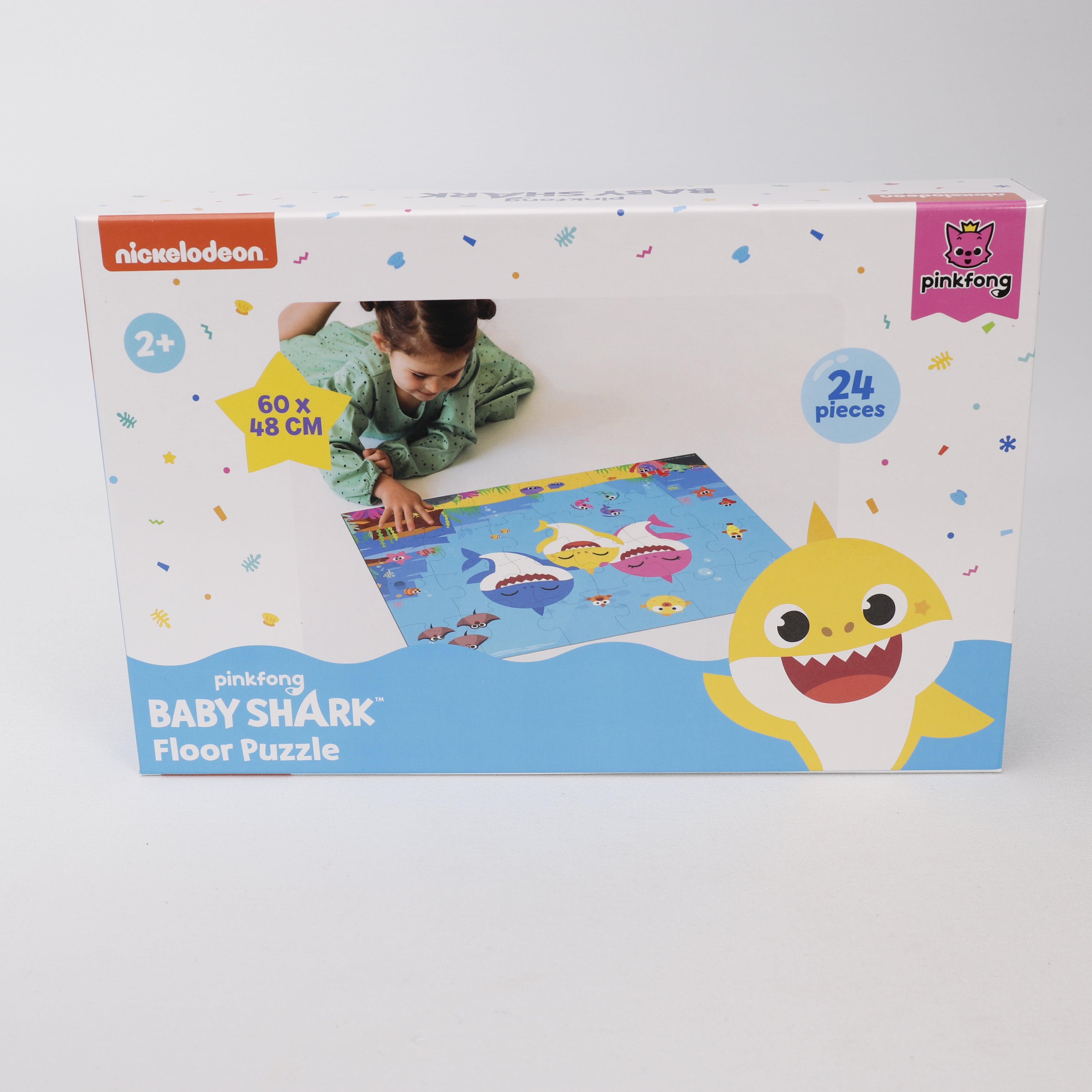 Baby Shark Floor Puzzle 24 teiliges Bodenpuzzle 60x48 cm, Spielzeug, Nickelodeon