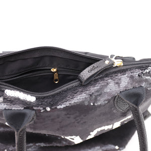 Handtasche mit Streichpailletten Kiss 23X30cm, schwarz, Top Style NEU, Depesche