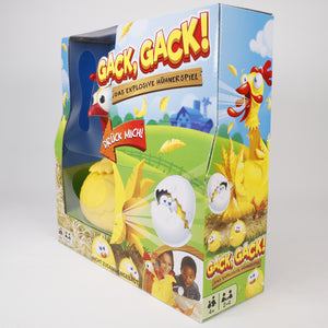 Gack Gack! lustiges Hühnerspiel 26x27cm, Drück mich, ab 3 Jahren, Mattel Games.