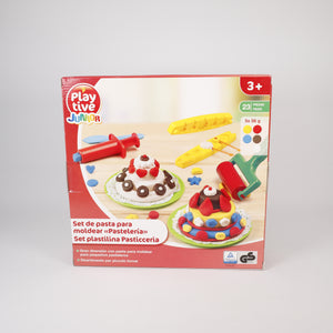 Playtive Formgebäck, Knete 23 teilig, Bäckerei Teig Set 28 x 28 cm, +3 J, Junior