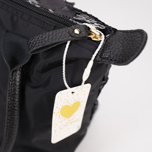 Handtasche mit Streichpailletten Kiss 23X30cm, schwarz, Top Style NEU, Depesche