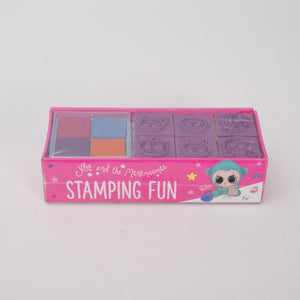 Stamping Fun 11x5cm, Stempelset,6 Stempel & 4 Stempelkissen, Spielzeug, Depesche