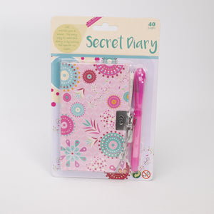Secret Diary, Mädchen geheimes Tagebuch mit Schloss & Stift, Ab 3Jahren, Johntoy