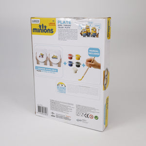 Minions Porzellan Teller zum Bemalen, 16 x 46 cm,  Ab 3 Jahre, NEU, Illumination