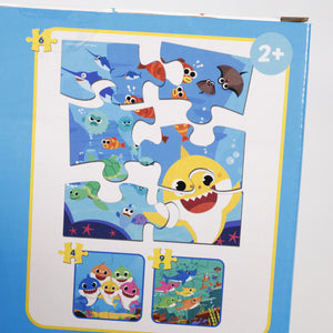 Baby Shark Puzzle, Mein erstes Rätsel, Spielzeug 3in1, 18x18 cm, +2, Nickelodeon