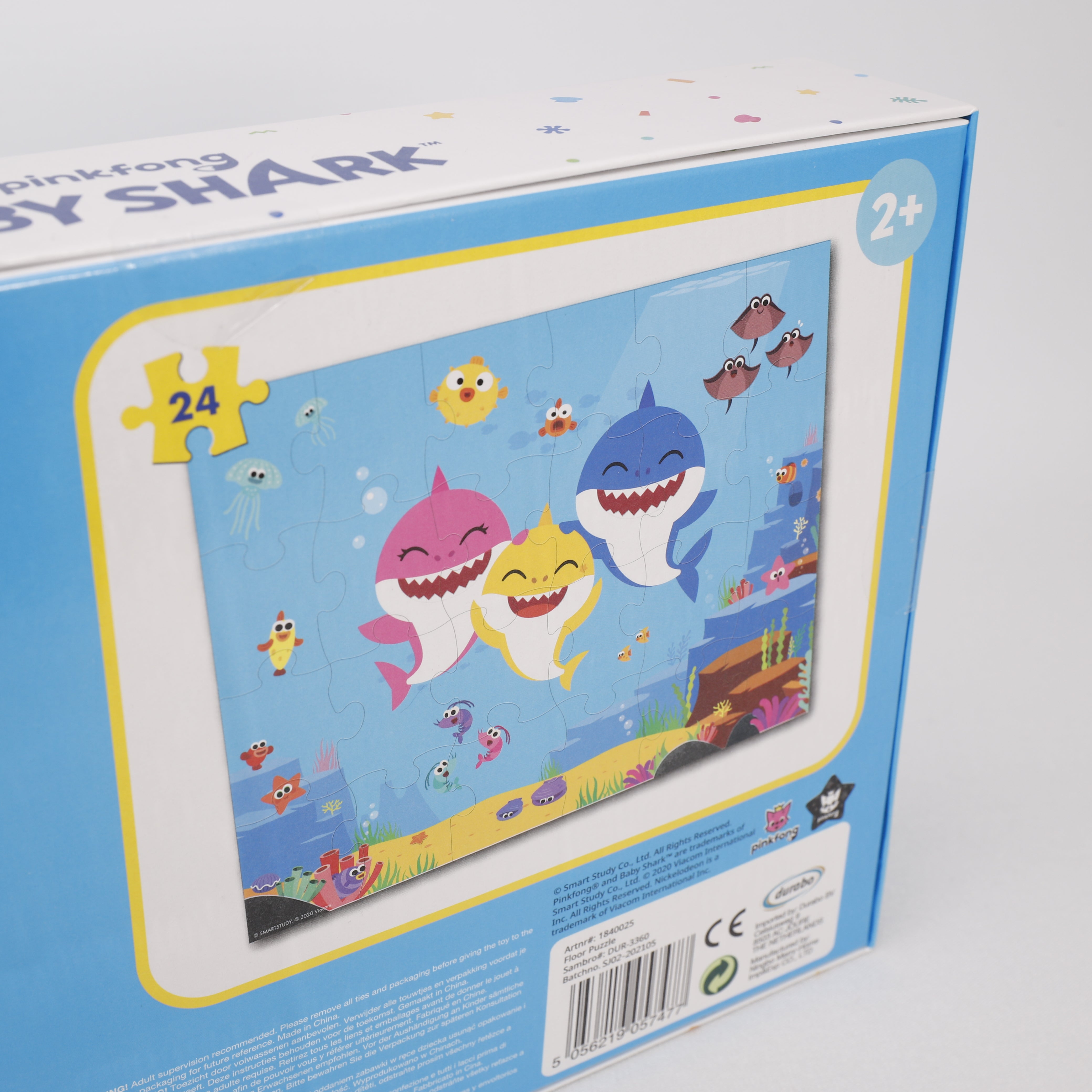 Baby Shark Floor Puzzle 24 teiliges Bodenpuzzle 60x48 cm, Spielzeug, Nickelodeon