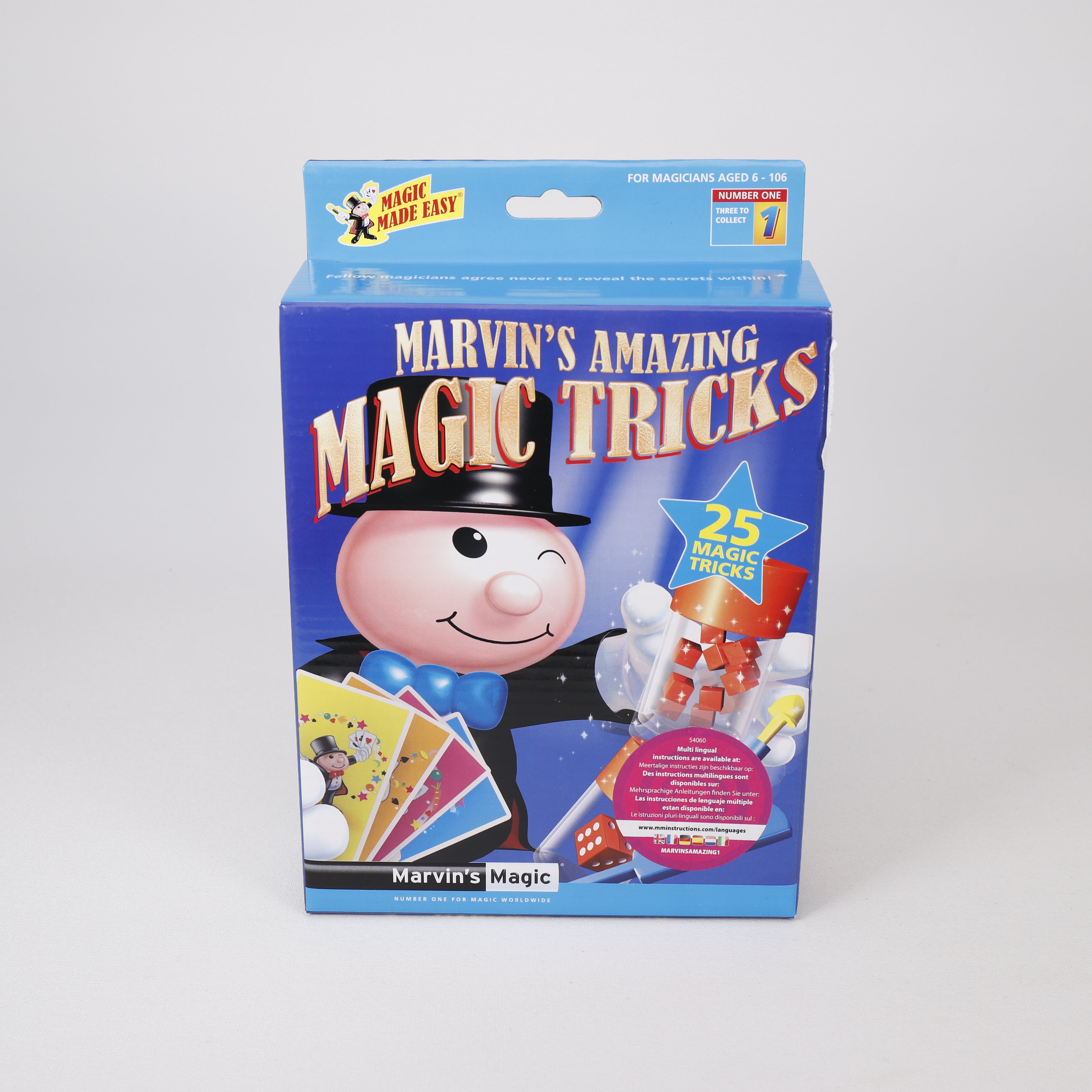 Magic Tricks, 25 Erstaunliche magische 16 x 23 cm, Ab 6 Jahren, Marvin's Magic.
