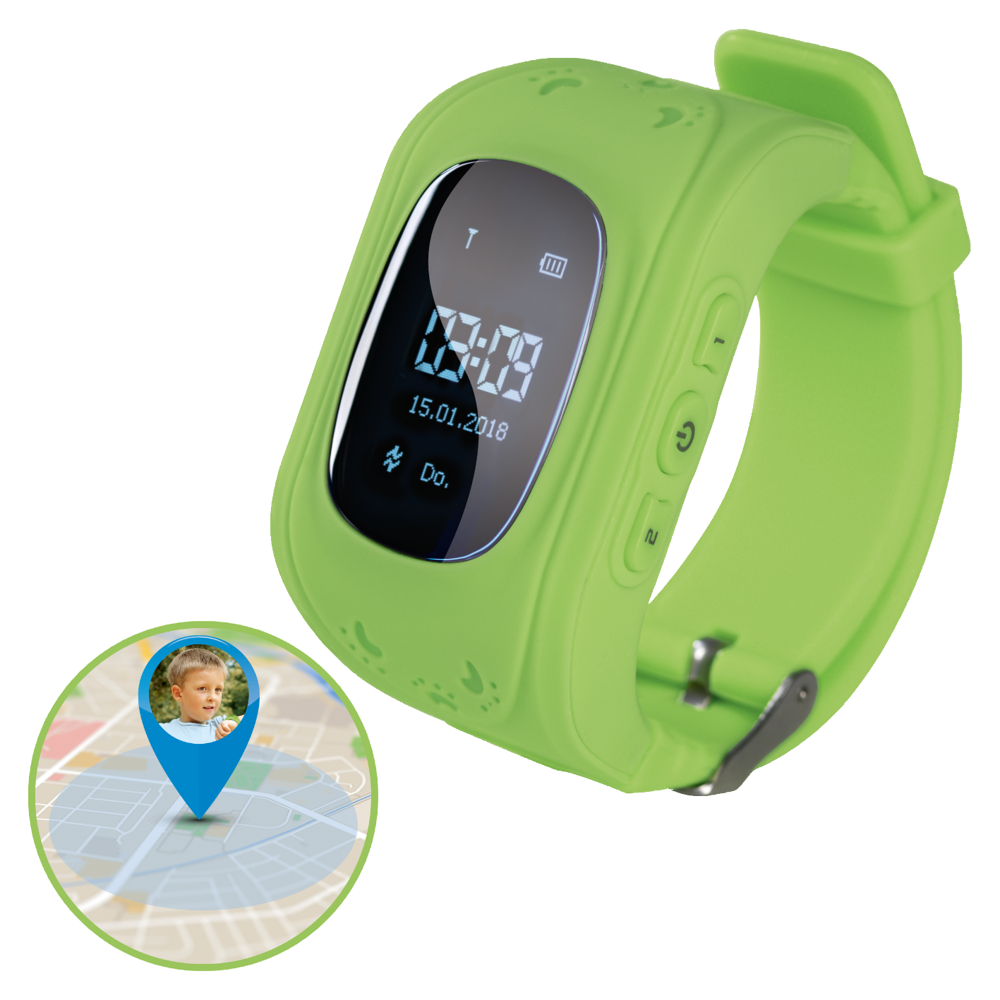 Kinder Smartwatch Kids Handy Uhr Tracker Ortung SOS Alarm Kinderuhr GPS, Elektrogerät
