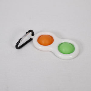 Pop it Fidget Spielzeug, 2 Pops Silikon Schlüsselanhänger Bunt, 12 x 19 cm, Magic, Jonotoys