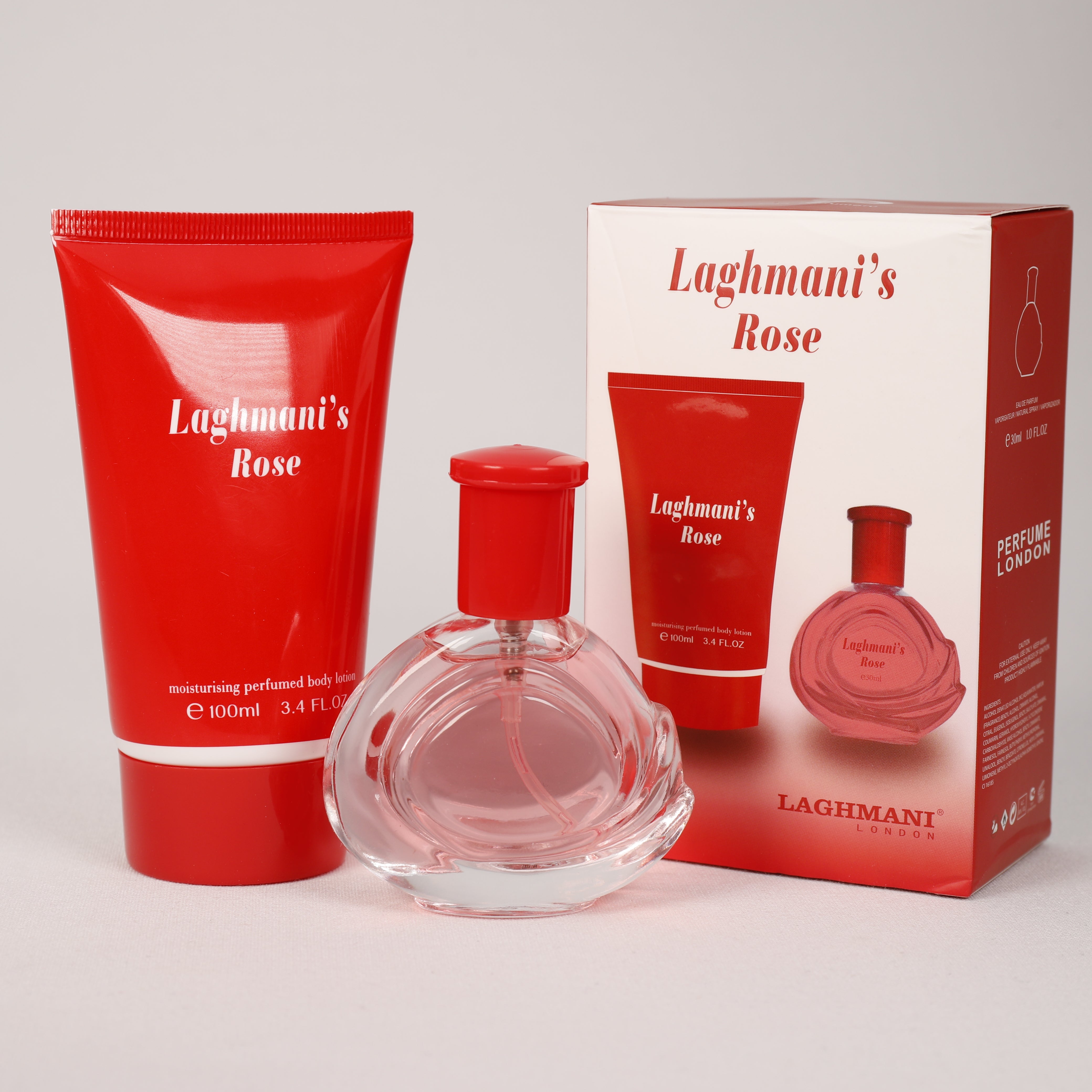 Laghmani'S Rose für Damen, Vaporizer mit natürlichem Spray, 50 ml, Duft, Parfum, Parfüm, 2 Stk