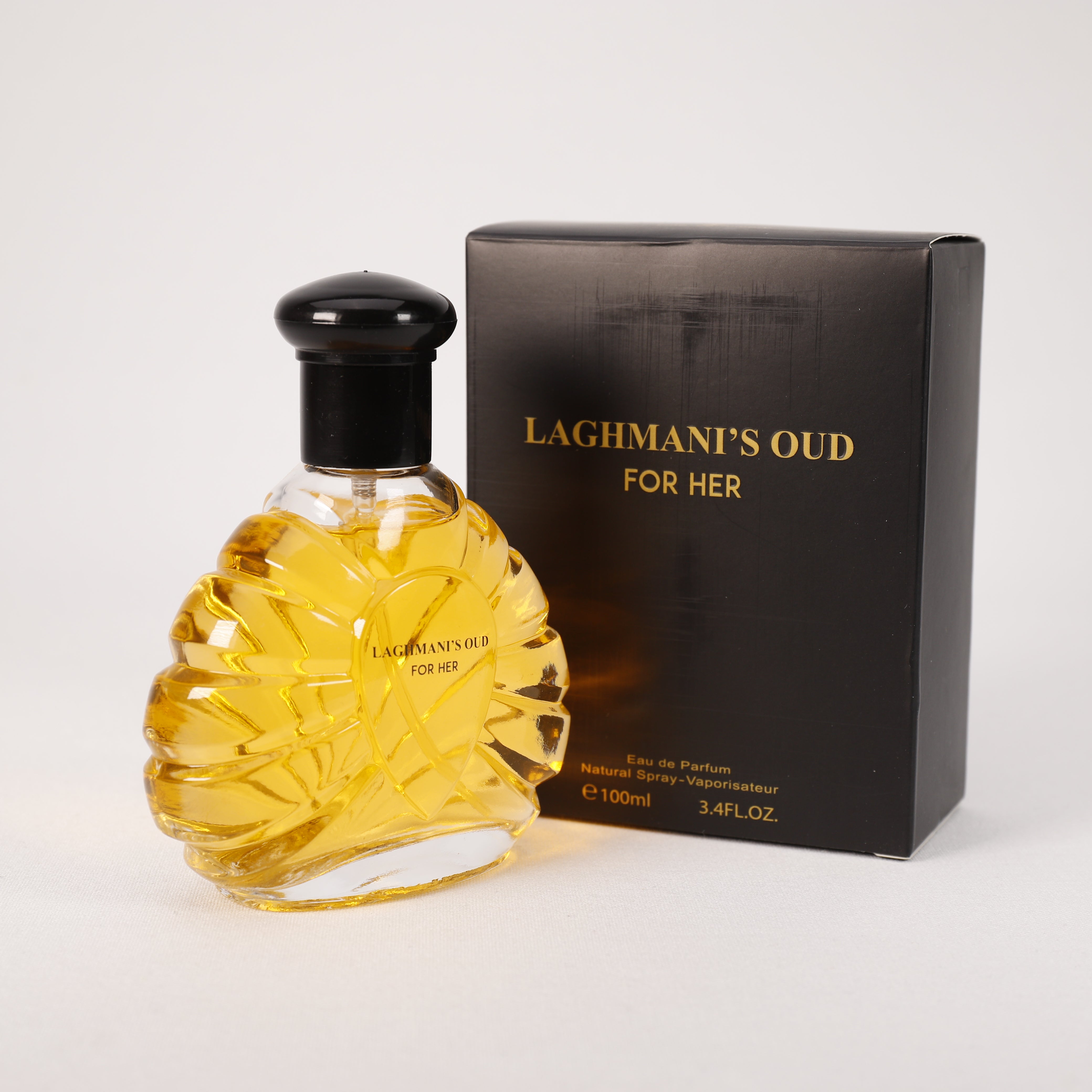 Laghmani'S Oud für Damen, Vaporizer mit natürlichem Spray, 100 ml, Duft, Parfüm, NEU OVP (Black)