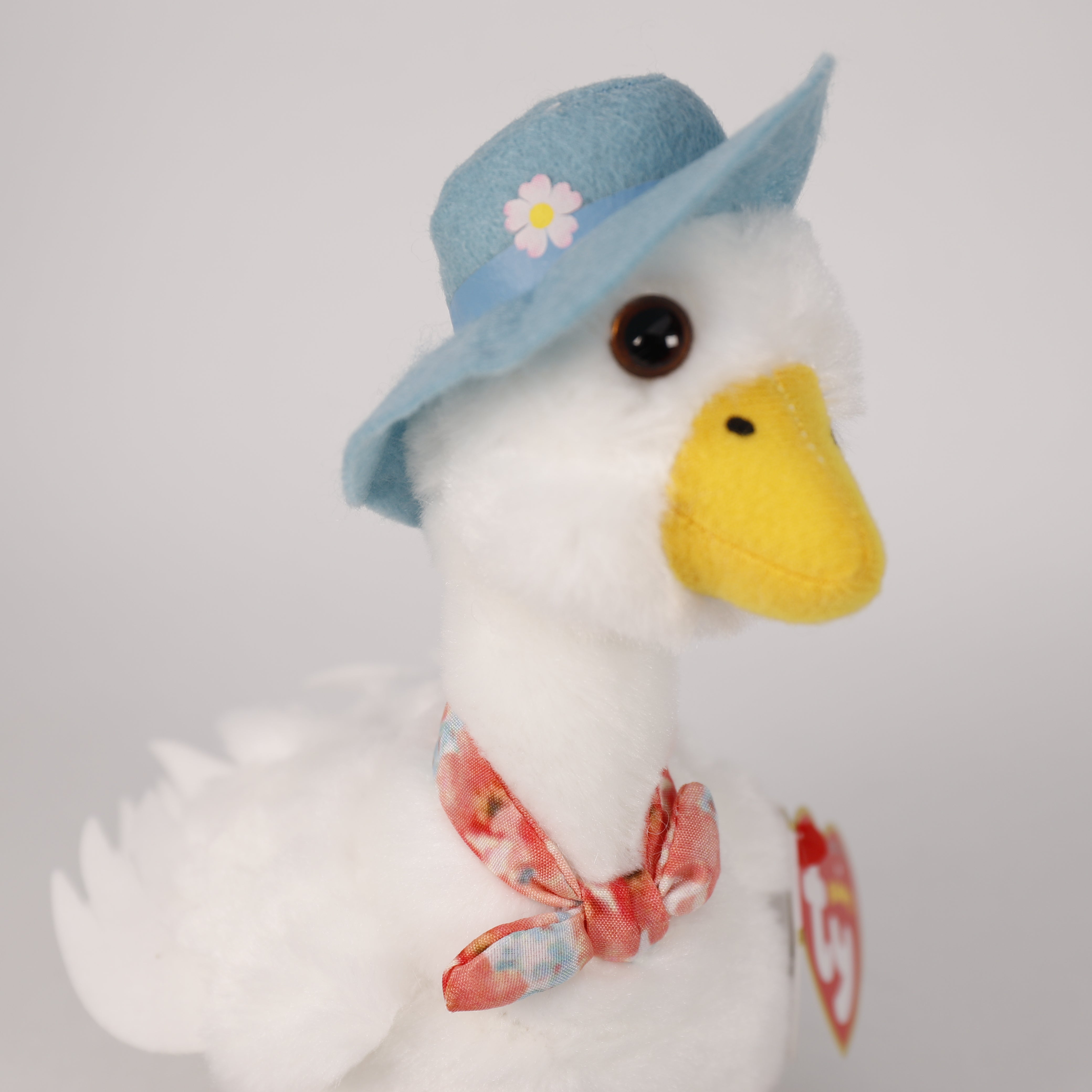 Plüschtier Ente mit Glitzeraugen Jemima 15 cm, Super Weich, Spielzeug, TY Peter Rabbit