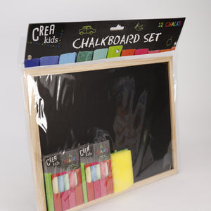Crea Kids, Kreidetafel, Chalkboard Set, 29x21cm mit Zubehör, Spielzeug, Geschenk