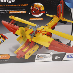 Clementoni Galileo Science Construction Challenge Wasserflugzeug & Hydro-Rennboot, Spielzeug.
