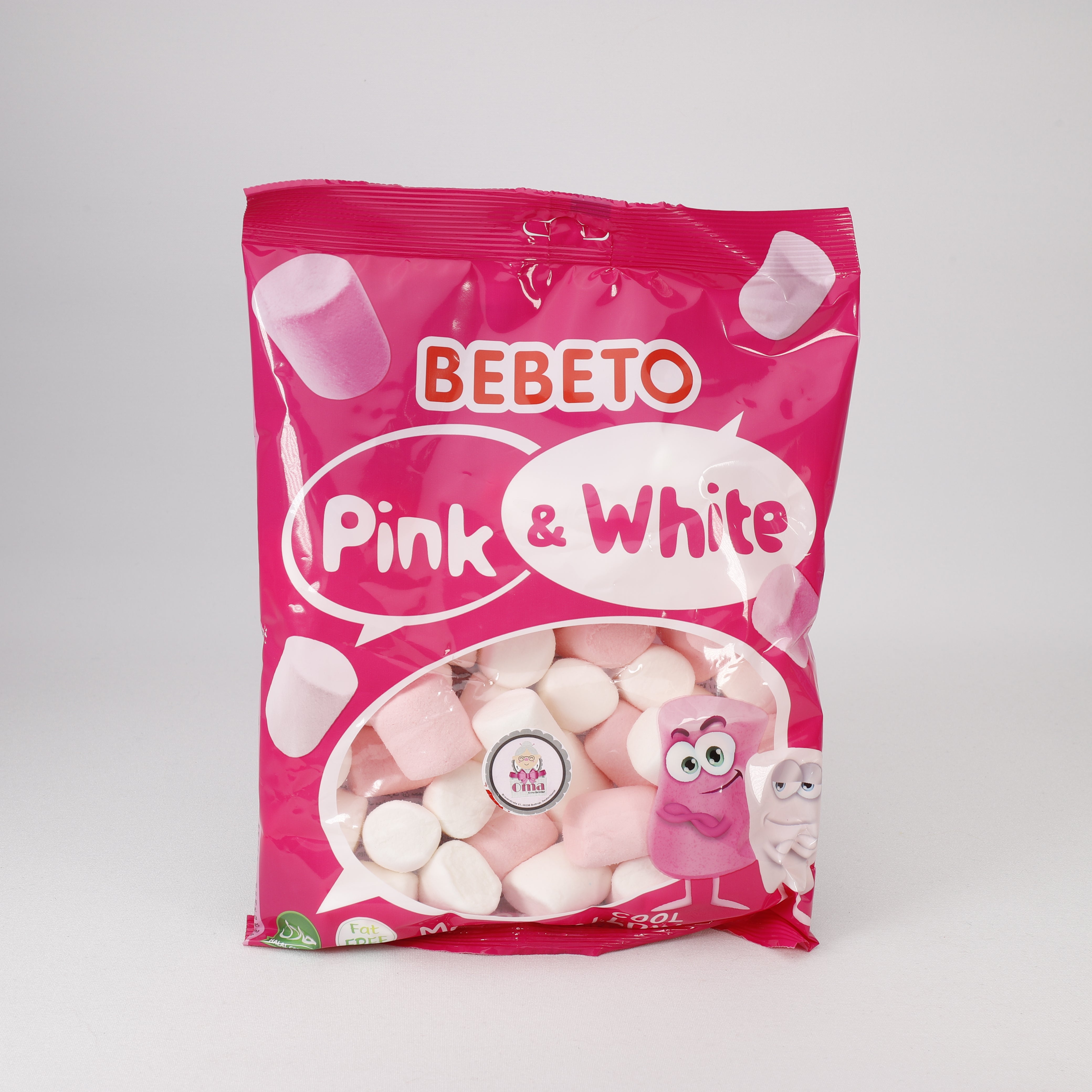 Bebeto Marshmallow, Pink & White, 250g, Süßigkeiten, Sweet, Halal, aus Türkei.