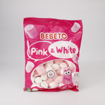 Lade das Bild in den Galerie-Viewer, Bebeto Marshmallow, Pink &amp; White, 250g, Süßigkeiten, Sweet, Halal, aus Türkei.
