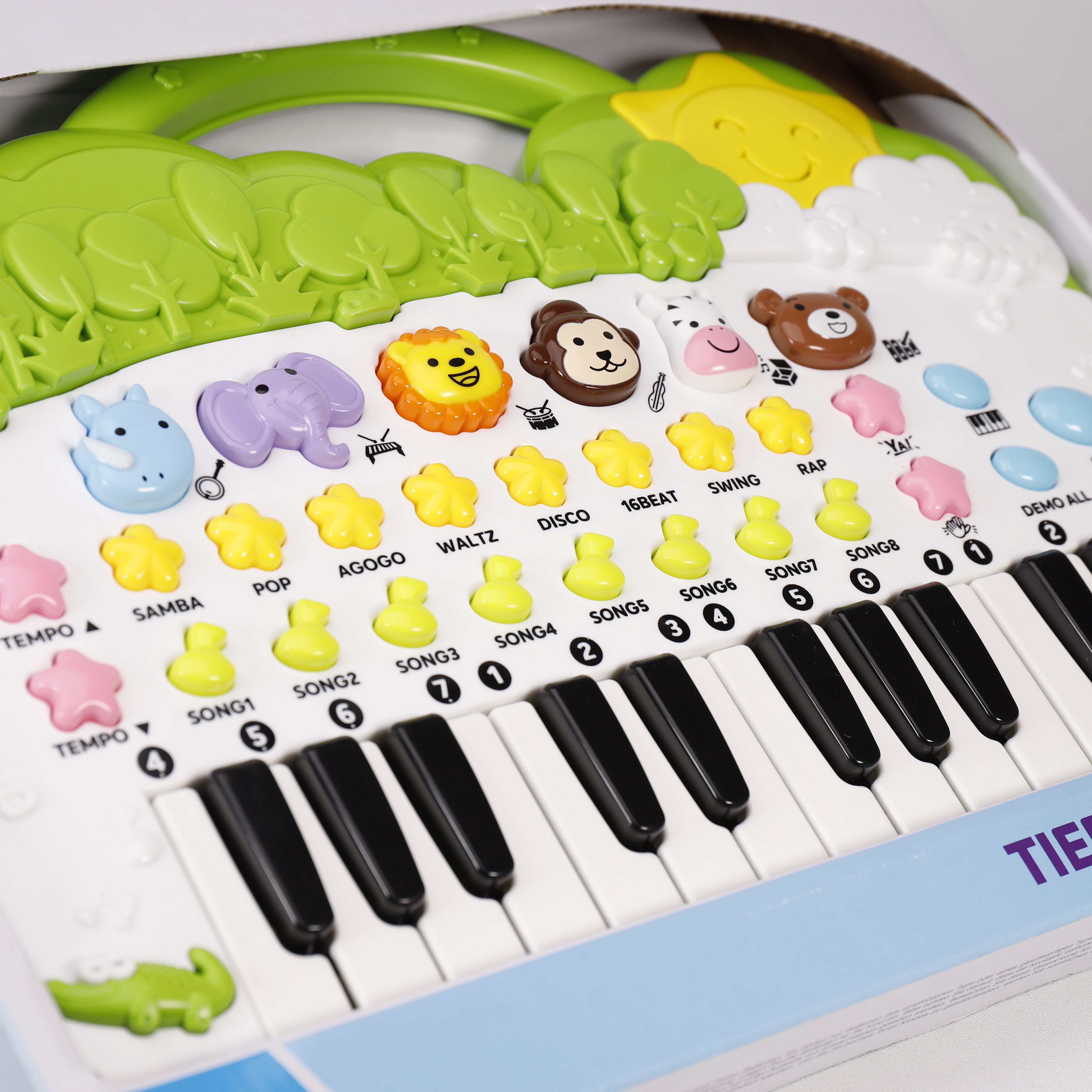 Keyboard 24 Tasten, Klavier Spielzeug, OMA 30 Geschenke Musik, K – cm, Tierpiano, X 37