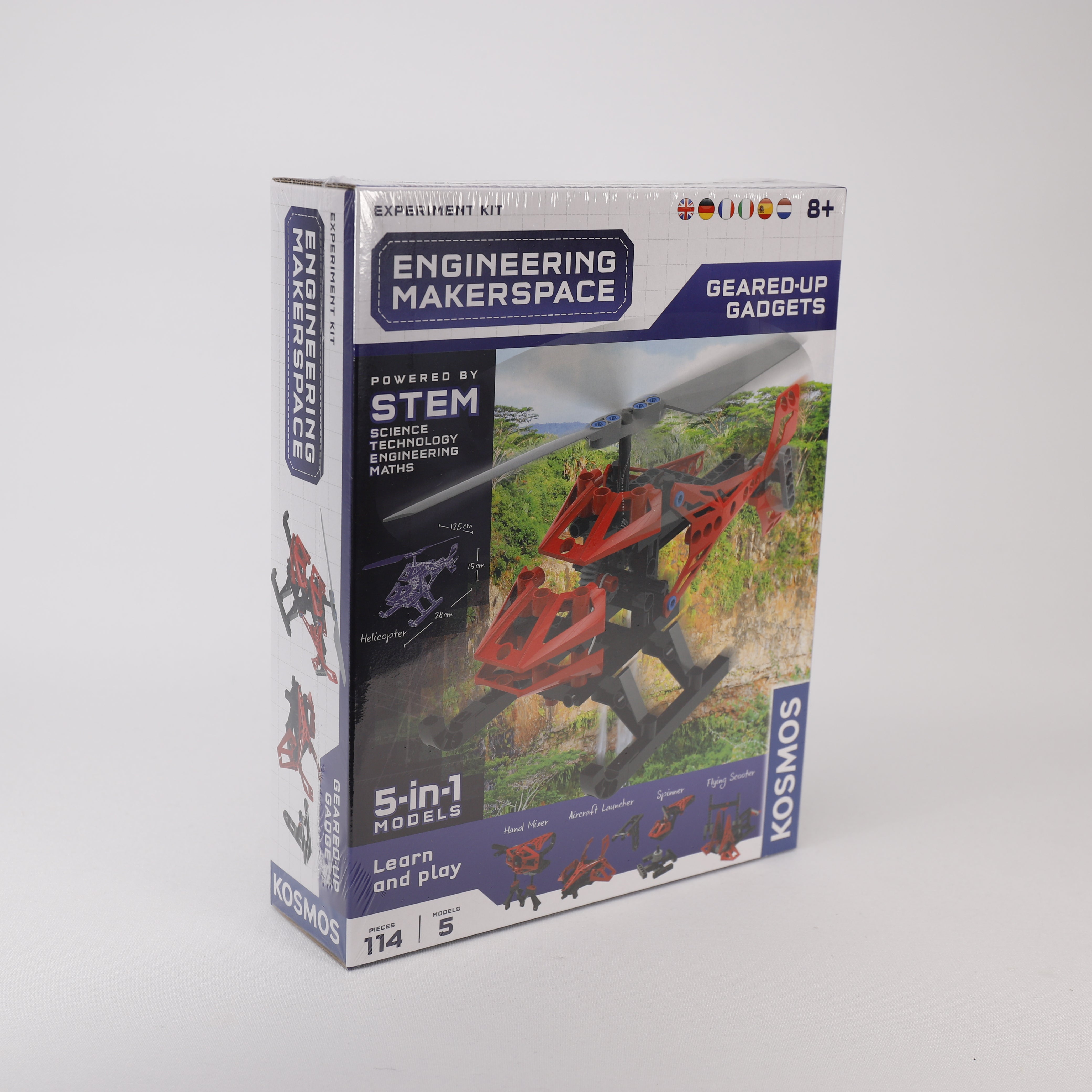 Kosmos Engineering Makerspace, Mehrsprachige Experiment, 5 in 1 Model, Spielzeug