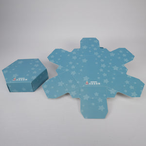 100 x Gastgeschenke Geschenkbox Babyparty Baby Junge Taufe Geburt 9,5 x 3 cm Blau.