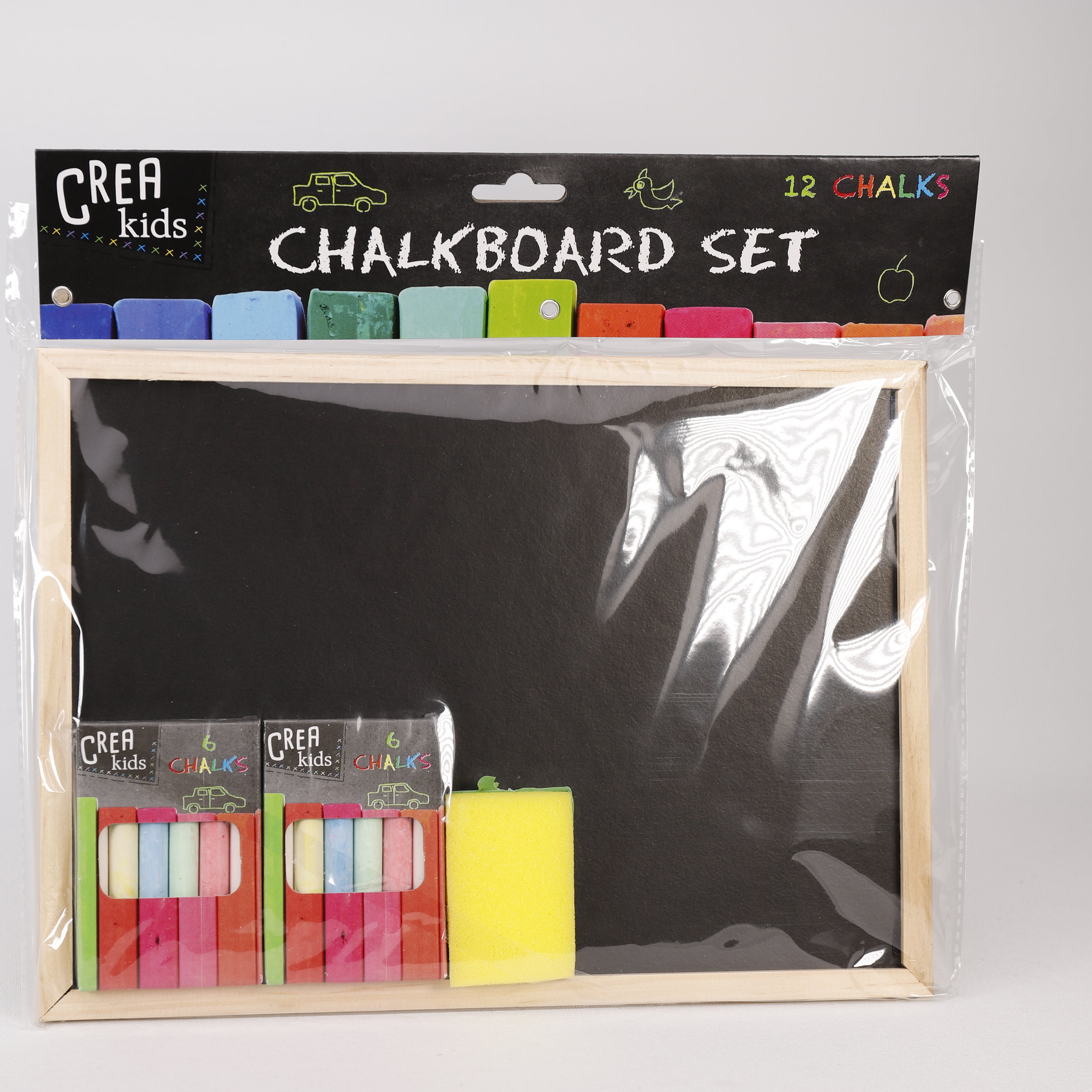 Crea Kids, Kreidetafel, Chalkboard Set, 29x21cm mit Zubehör, Spielzeug, Geschenk