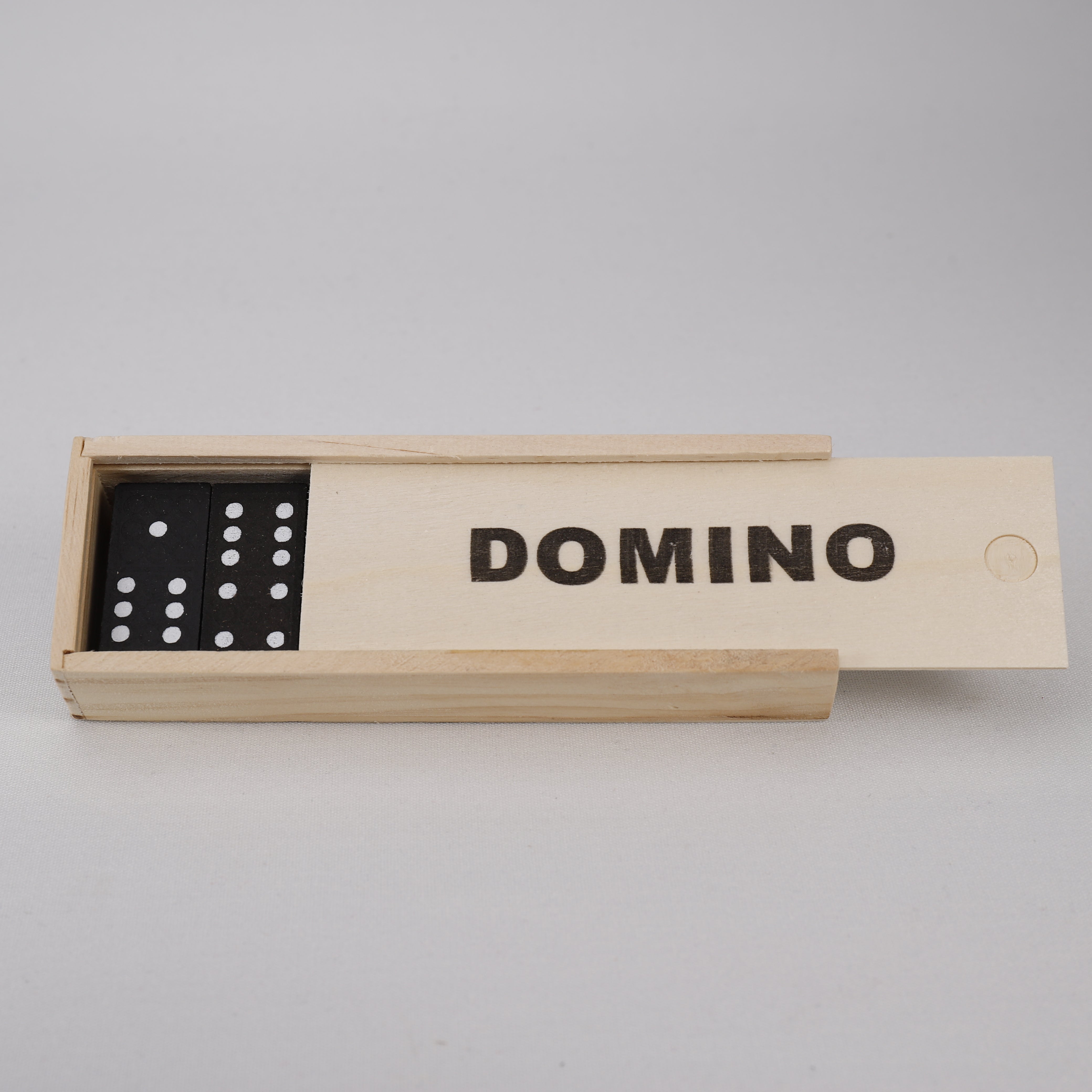 Dominospiel in Holzbox, 28 Spielsteine, Kreativ, Entdecken, Spielest, Spielzeug.