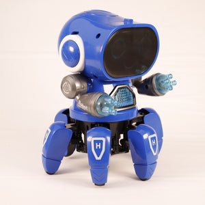 Electric Robot 6-Klauen, Bunte LED, Licht Musik Tanzen Kinder Geschenk Spielzeug