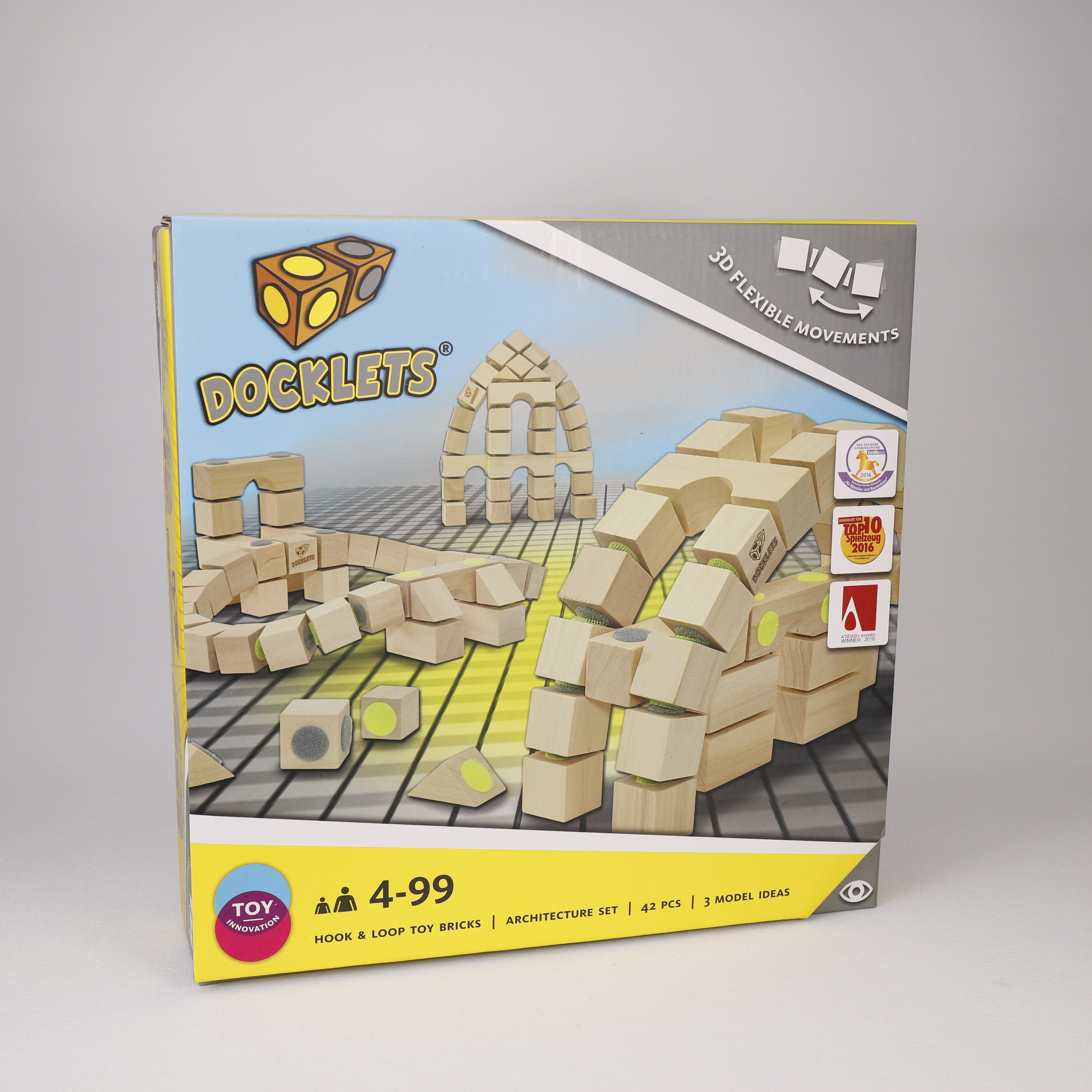 Docklets Architecture Set, Konstruktionsspielzeug, TOP Geschenk, Kinderspielzeug