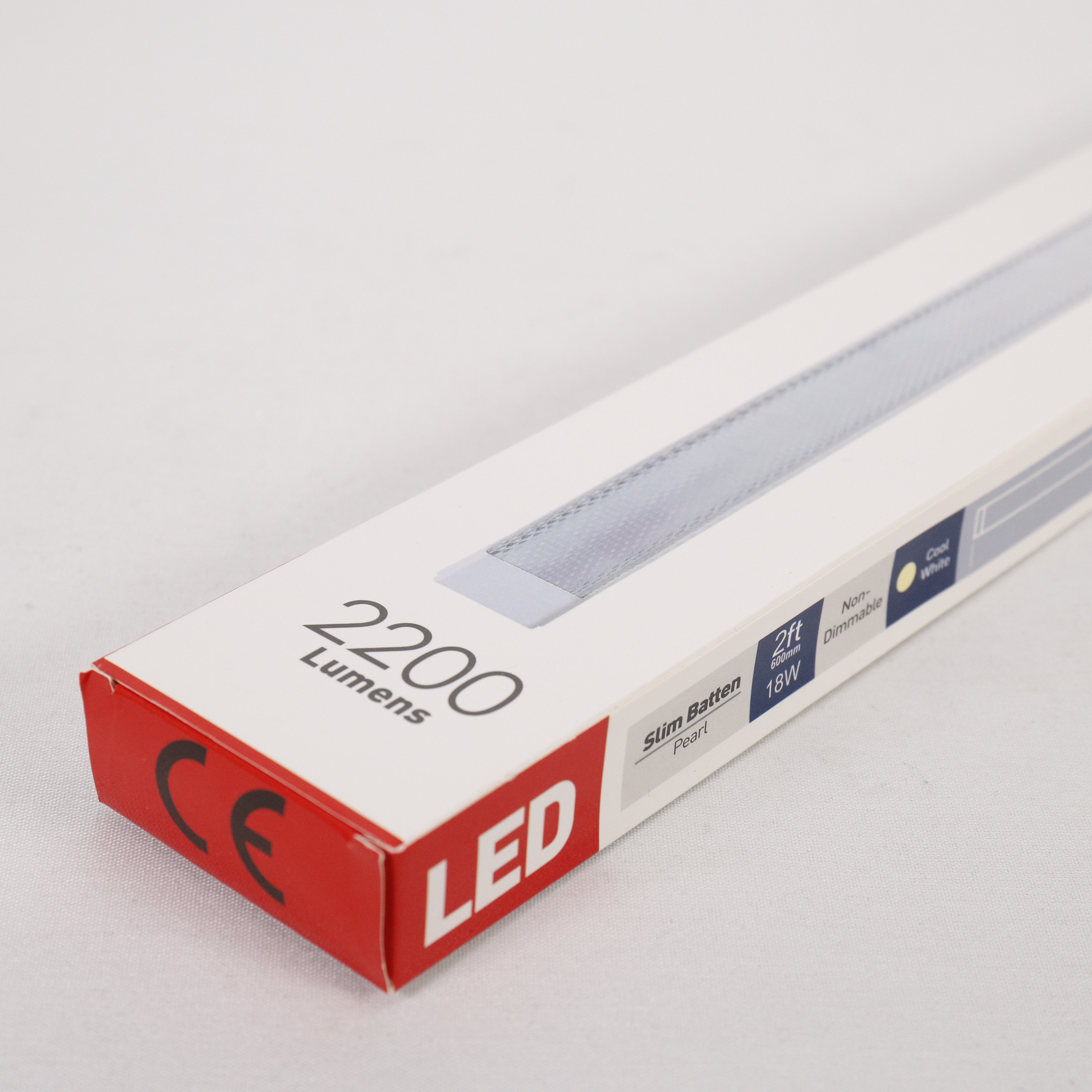 LED Kaltweiß 18W, 2200LM, 600mm, Wannenleuchte Röhre, Beleuchtung, Leuchtmittel