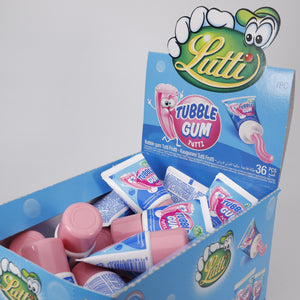 36 Stk. Lutti Tubble Tutti Frutti, Kaugummi in der Tube, 1,26Kg, TOP Süßigkeiten