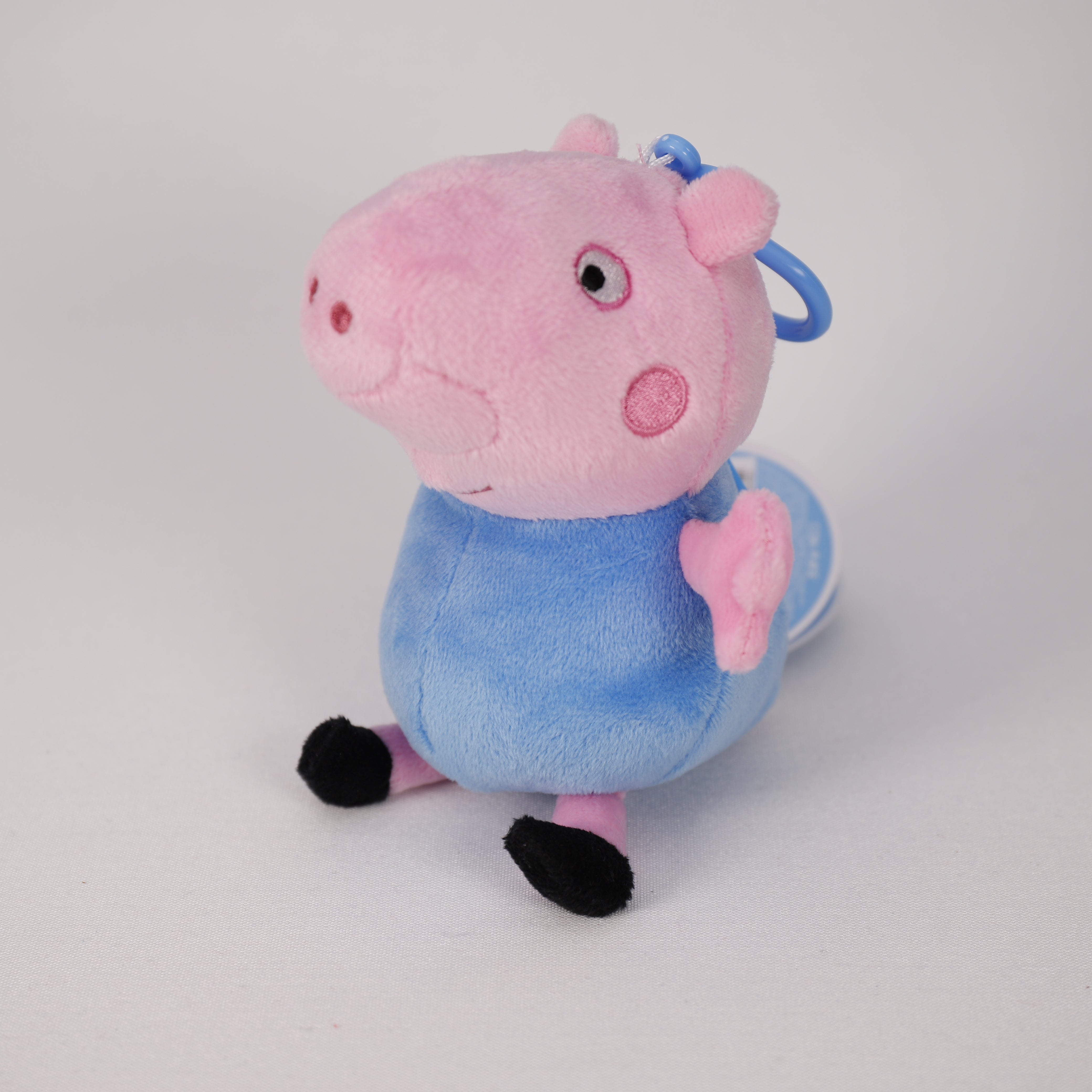Peppa Pig Plüsch, Sortiert 14 cm, Taschenclip, Geldbörse, Spielzeug, Plüschtier