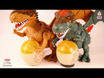 Laden und Abspielen von Videos im Galerie-Viewer, Elektrische Kinder Dinosaurier T-Rex Figur Spielzeug mit Licht Sound Geschenk
