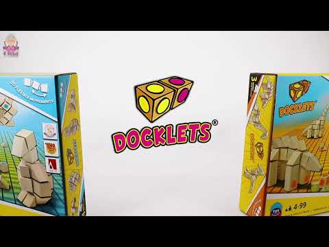 Docklets Dinosaurier Set, Konstruktionsspielzeug, TOP Geschenk, Kinderspielzeug.